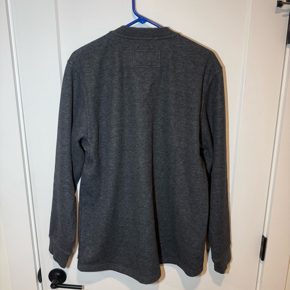 LL Bean Katahdin Iron Works Waffle Fleece Henley. Casual, Outdoor, Workwear. LG - Picture 6 of 8